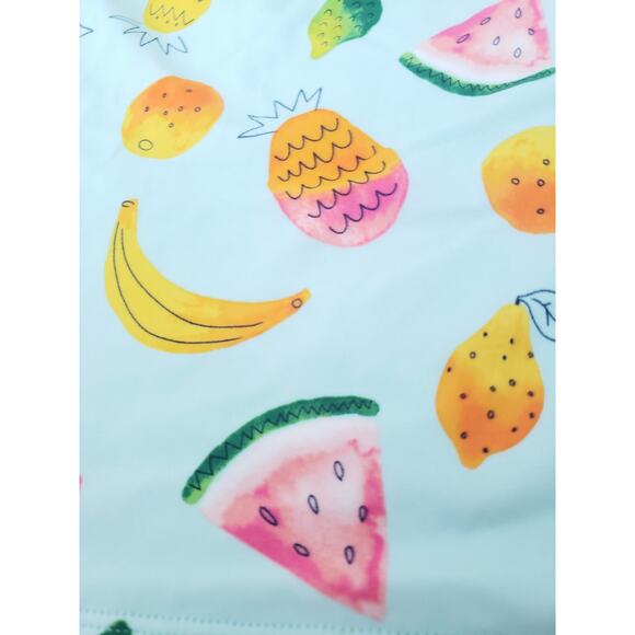 Lands End Girls 10 Tankini Swim Top Watercolor Fruit - Picture 3 of 4